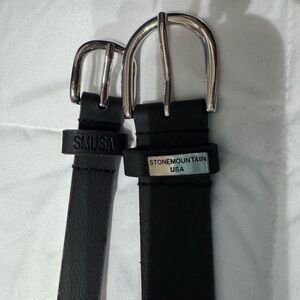 Two Elegant Black Women's Belts